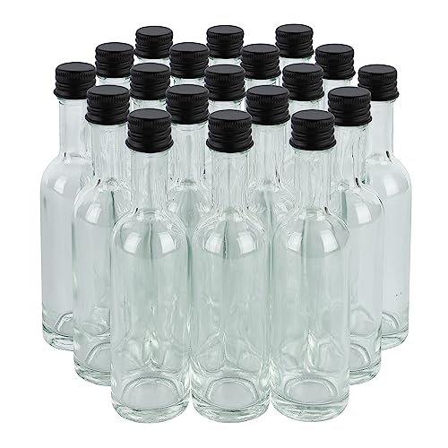 Bulk Pellah Mini Bottle Glass With Caps Small 50ml 1.7 Oz 144 Pack