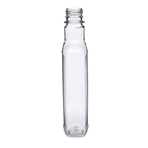 Pellah 375 ml (12.7 Oz.) Plastic Flask bottles with Temper Evident Caps(24 Pack)