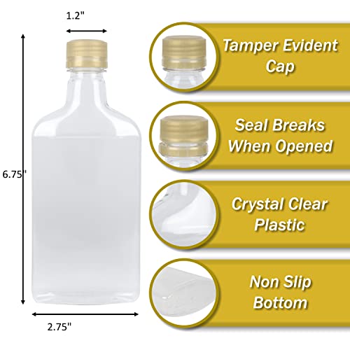 Pellah 200 ml Flask Bottle with Caps Leak-Proof Tamper-Evident